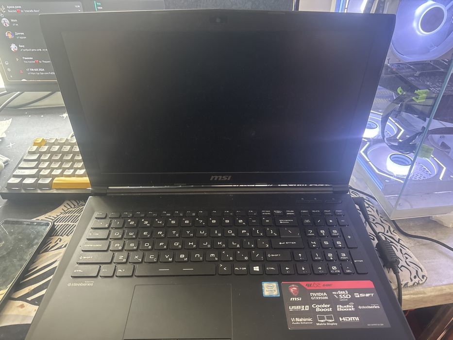 Ноутбук msi gl62 6qe
