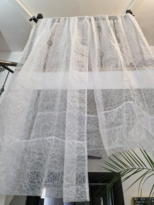 Perdea alba de Pascani 5,60 cm,perdea alba broderie