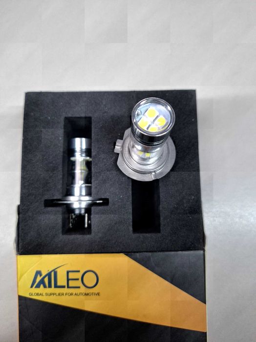 Becuri led H7 cu lupa 2 buc