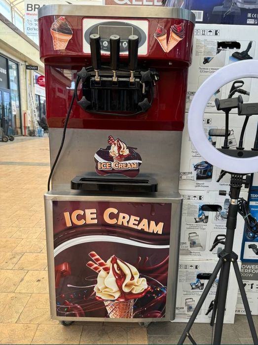 Muzqaymoq aparati va bolalar oʻyingohi batut