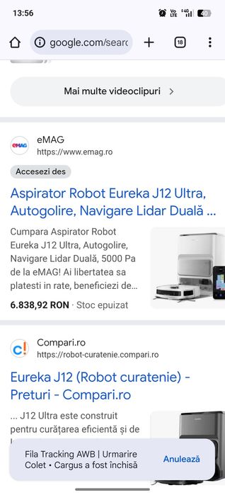 Aspirator robot Eureka