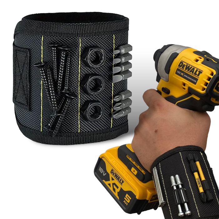 Магнитна Гривна - Задържа Винтове , Пирони , Свредла , Битове