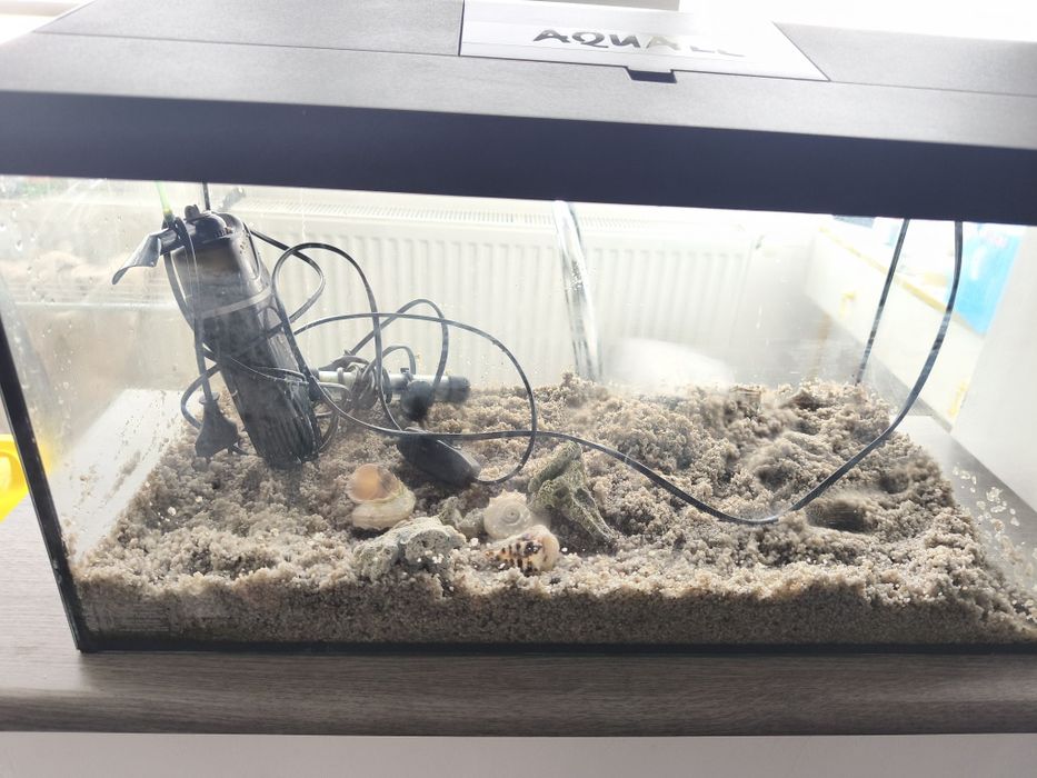 Vând acvariu 60 litrii