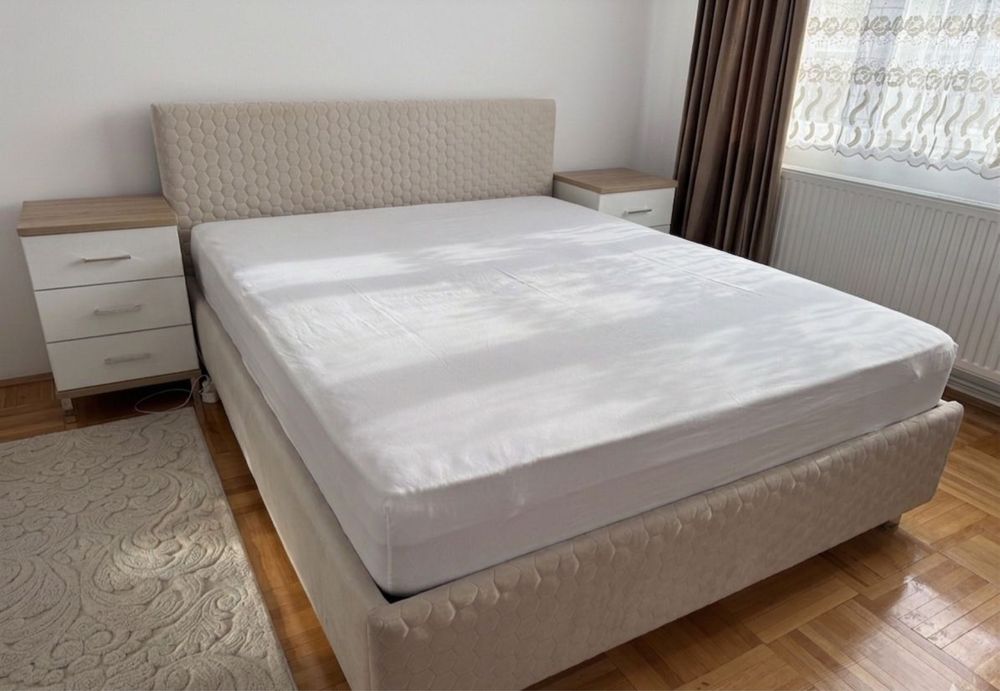 Pat tapitat dublu, Coltar si Mobila Living