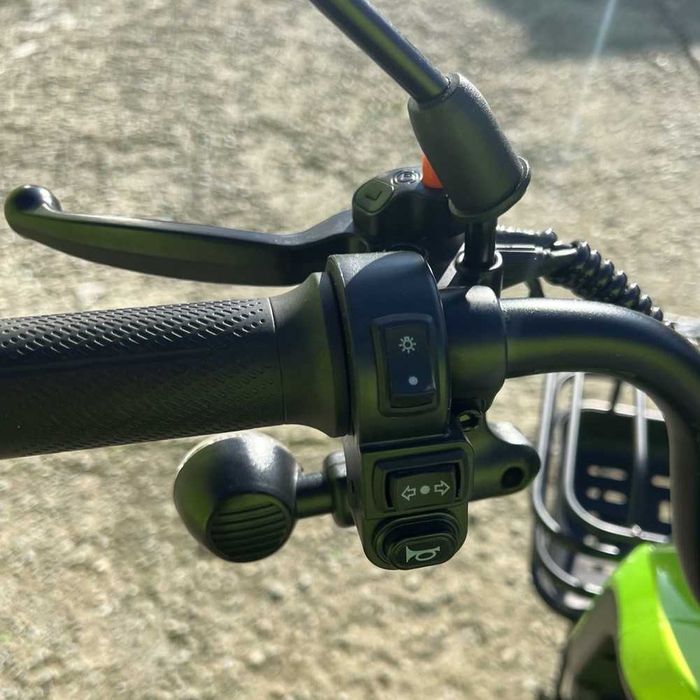 Двуместна електрическа триколка Pudding 1800W-48V-20Ah-GREEN