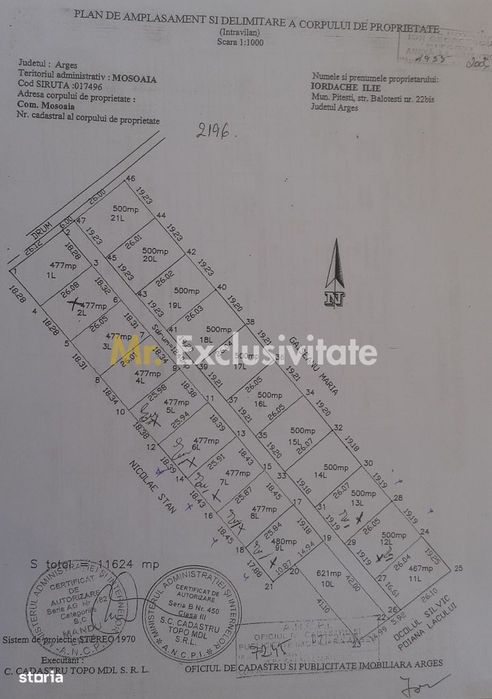 Parcele teren intravilan Mosoaia , str Piscul Priboi- Arges!