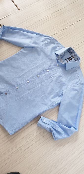 Hugo Boss Len / Organic Cotton Slim  / 42 - L - 16 /1/2 НОВО! ОРИГИНАЛ