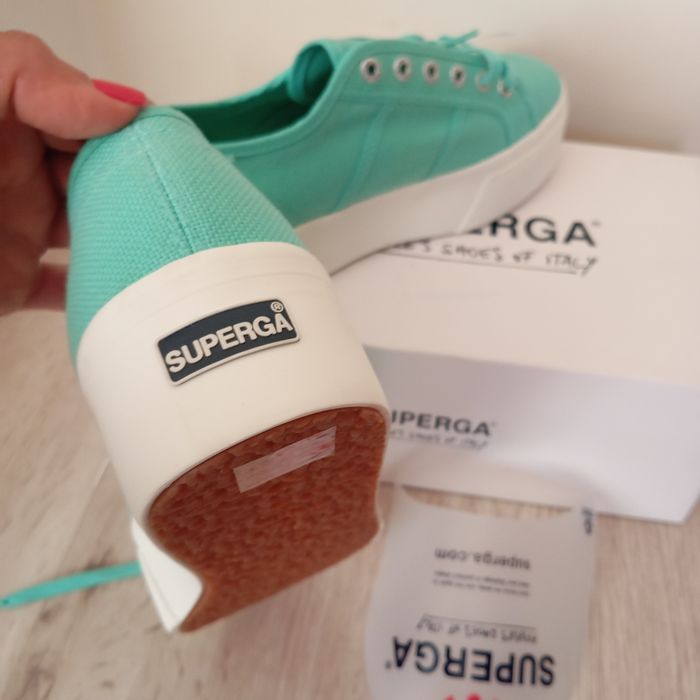 Дамски кецове SUPERGA в свеж  цвят мента