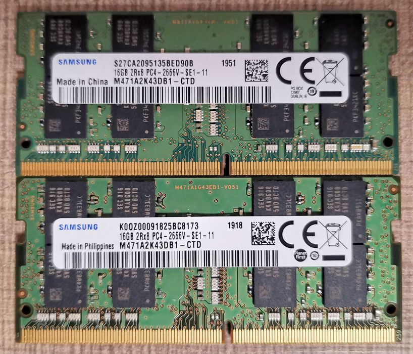 памет RAМ SODIMM Samsung 2x 16Gb (32Gb) DDR4 2666