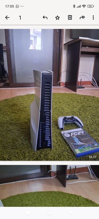 Play Station 5 Din Disc Edition-impecabil / Joc EA Sports FC 24 - Cutie completă
