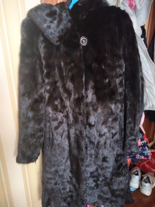 Шуба черный бриллиант