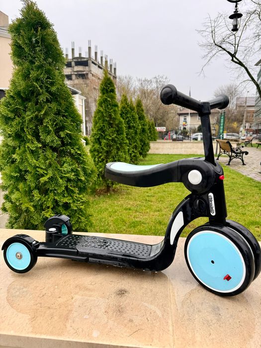 Trotinetă 2 în 1 Scoot & Ride Highwaykick 1 – Negru/Albastru