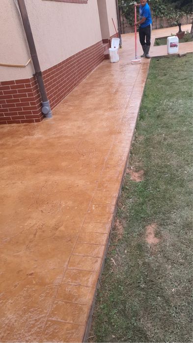 Beton amprentat/elicoperizat