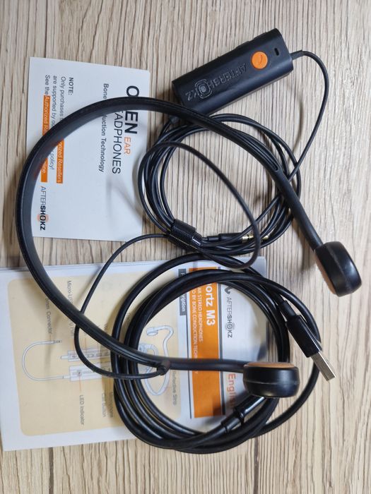 Casti Aftershokz Sports Titanium M3 cu microfon, osteofonice