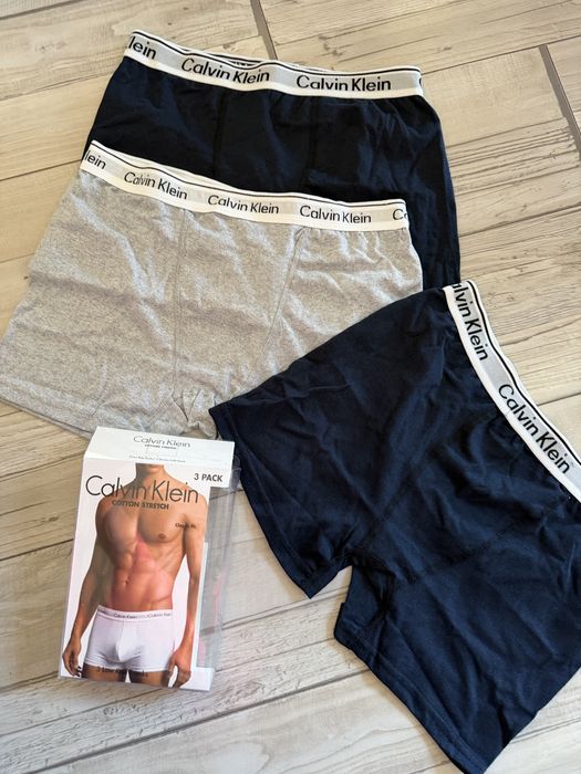 Боксерки Calvin Klein бельо 3 бр.  S M L XL XXL