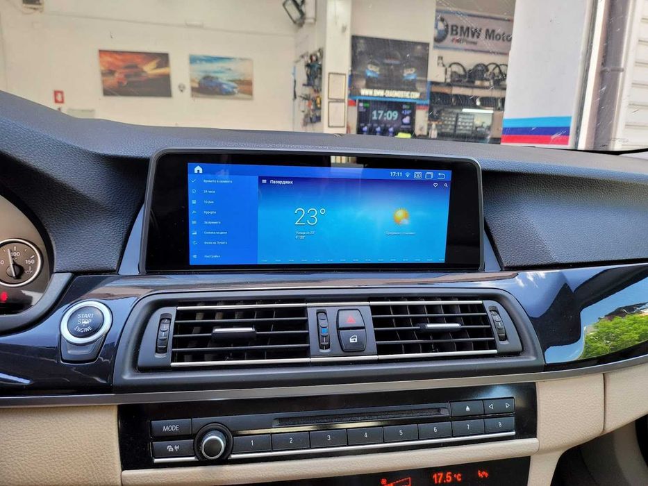 Навигация с ANDROID 13 8GB РАМ BMW F10 F11 БМВ Ф10 Ф11 CIC NBT ID7