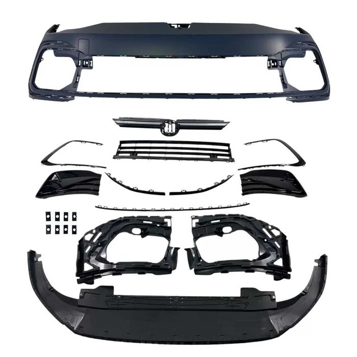 Предна Тунинг Броня VW Golf 8 - R-line, Готова За Боя