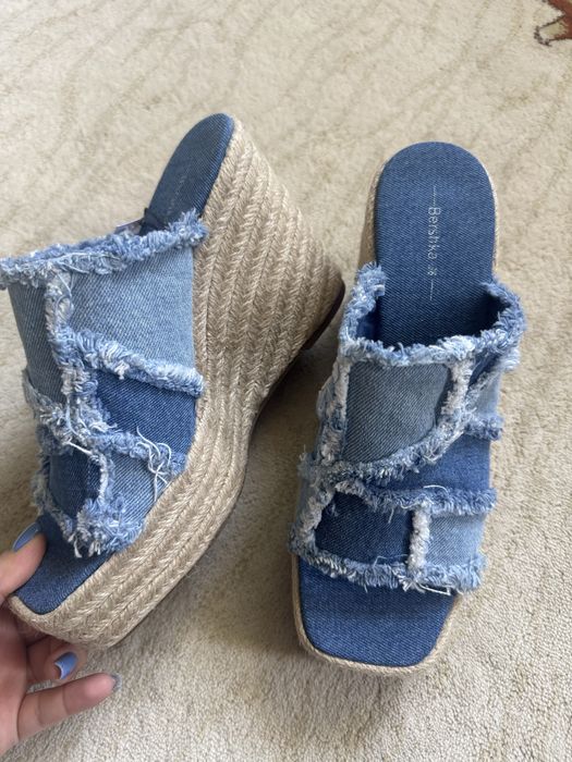 Сапог и Bershka шлепка и Кожаная обувь турецкая