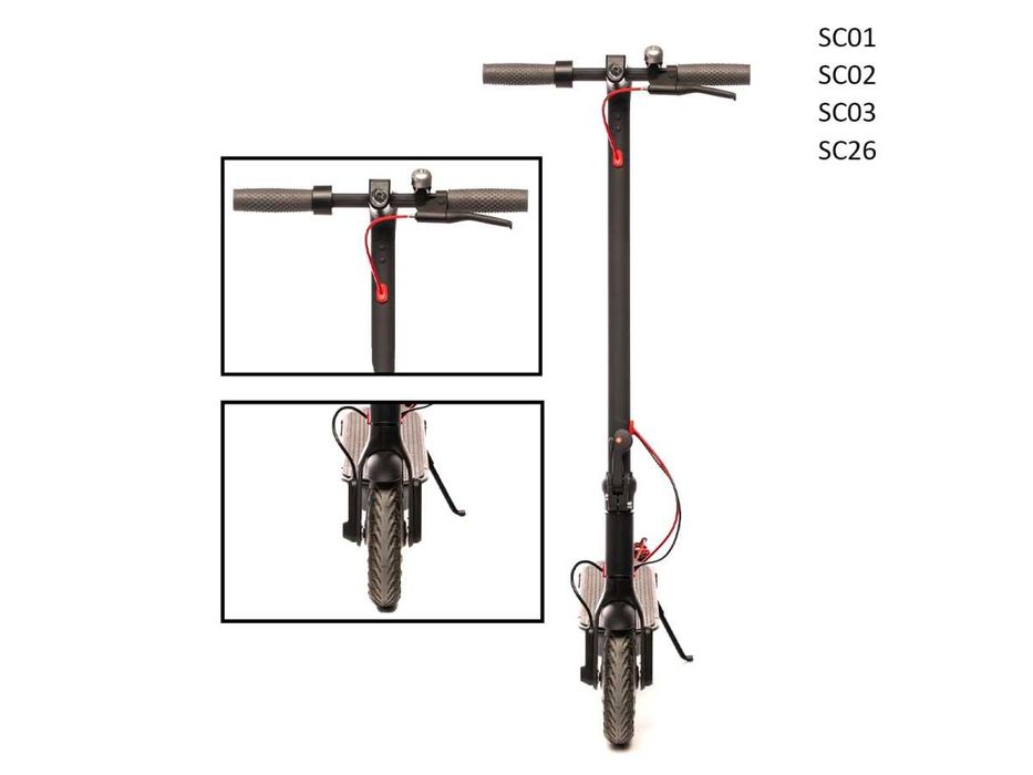 Scuter Trotinetă electrică viteză limitată la 25 km/h, roți 8.5 inch