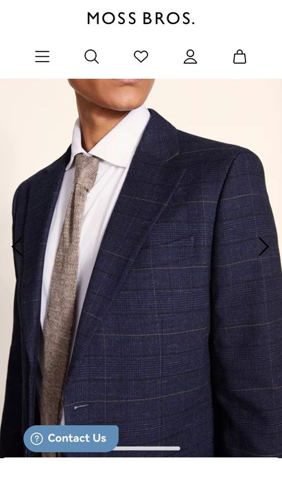 Costum MOSS, slim fit navy