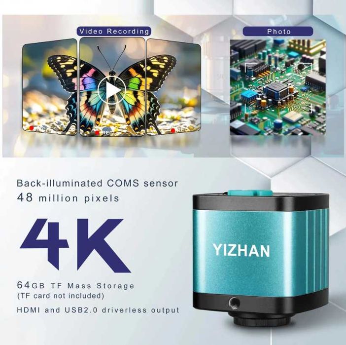 Microscop Digital HDMI 4K 150X Zoom Yizhan electronice reparatii SMd