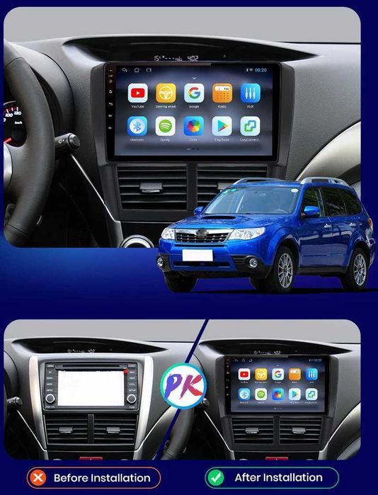 Subaru Impreza,Forester 2007 - 2012 Мултимедия Навигация Android