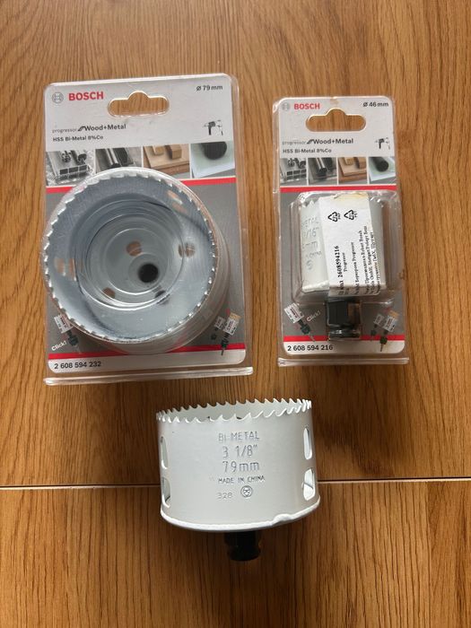 Set 3 carote BOSCH bimetal 8% cobalt lemn și metal