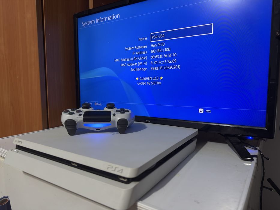 PS4 slim MODAT (orice joc gratis) v9.00 , 500 gb