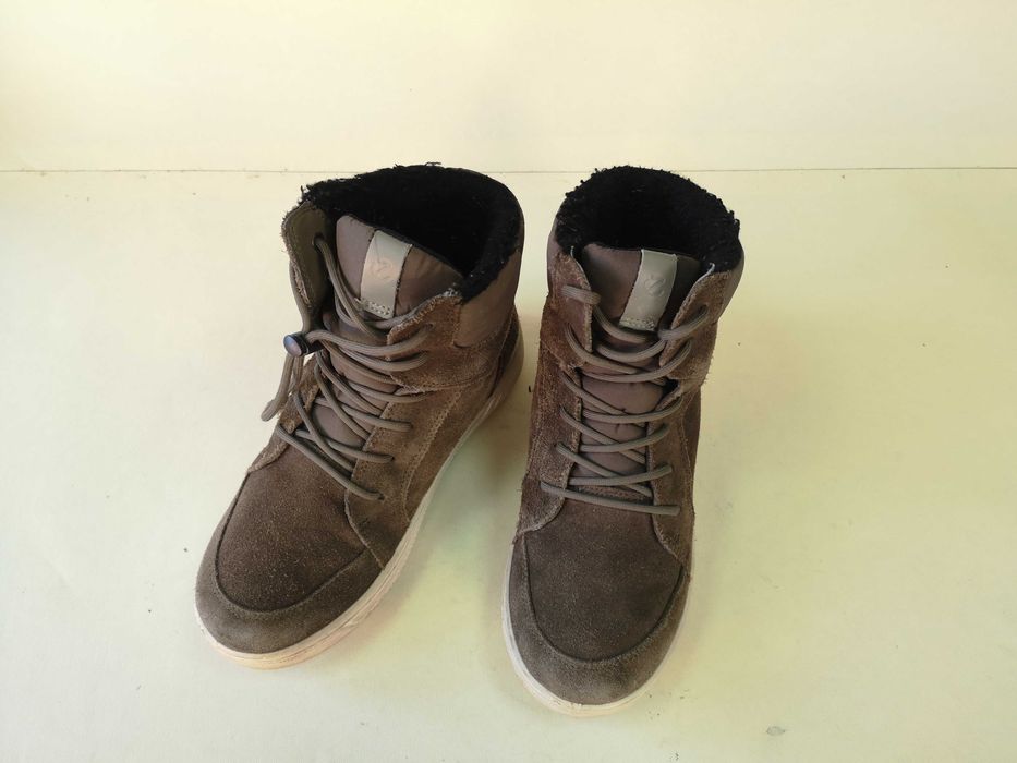 Ghete dama copii 35 36 bocanci piele naturala imblaniti  ECCO-  ca NOI