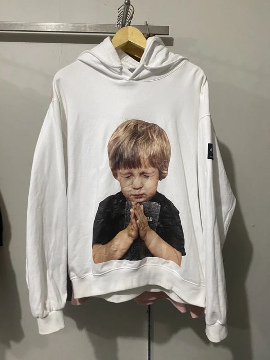 Худи adlv, белое, плотный хлопок