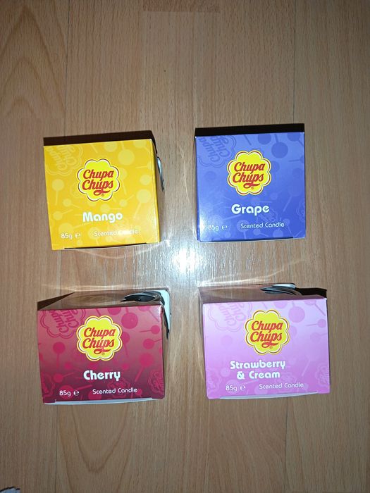 Set 4 lumânări parfumate Chupa Chups
