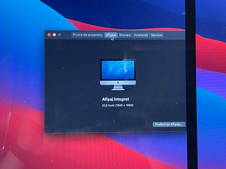 All in One Apple iMac 21.5" A1418 2015 i5-5250U 8GB RAM 128gb SSD