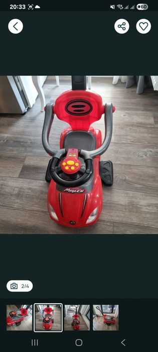 Vând mașinuță cu maner