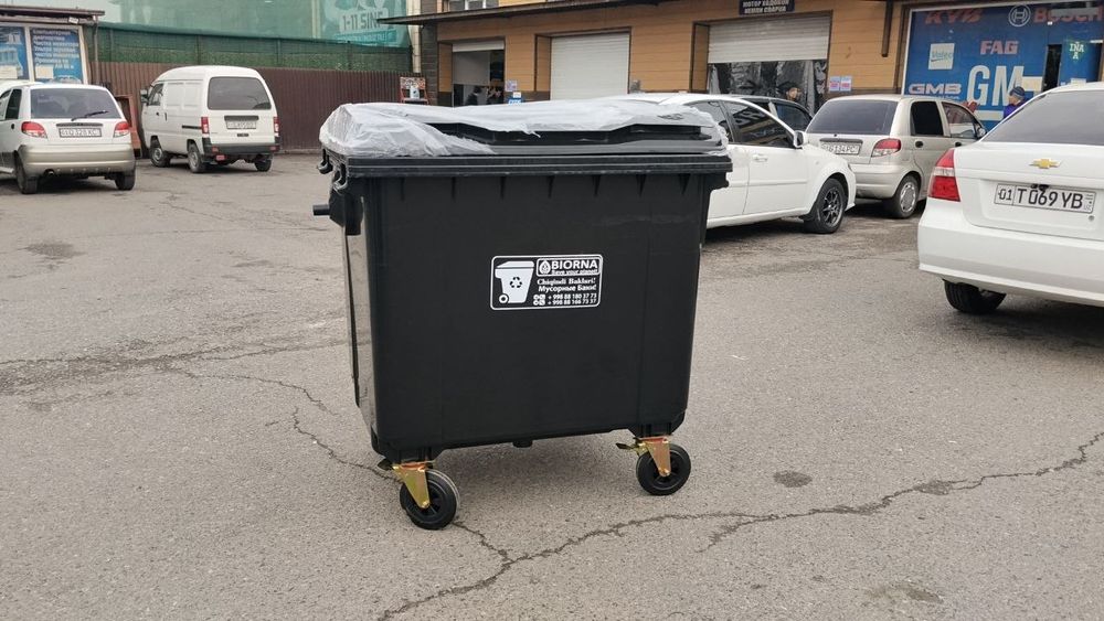 Пластиковые пластмассовые мусорные контейнери баки от 120 до 1100 л