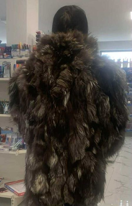 кожух естествен косъм от лисица