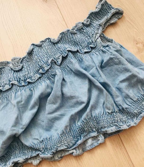 Top scurt denim S