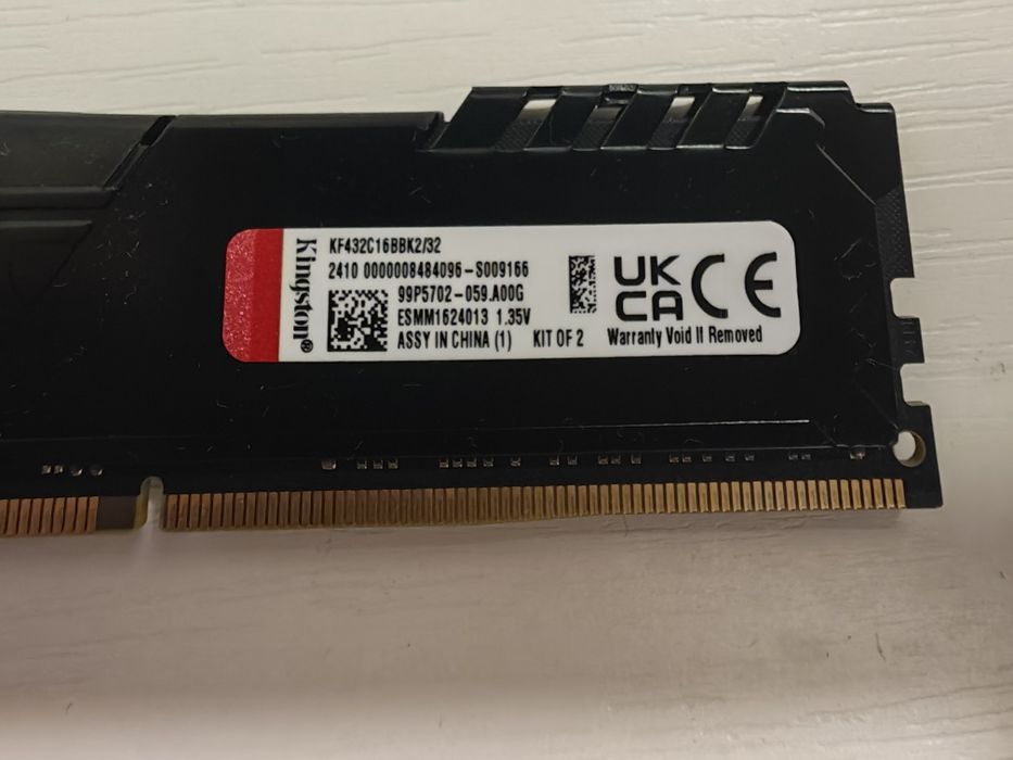 Памет Kingston FURY Beast, 32GB DDR4, 3200MHz CL16, Dual Channel Kit