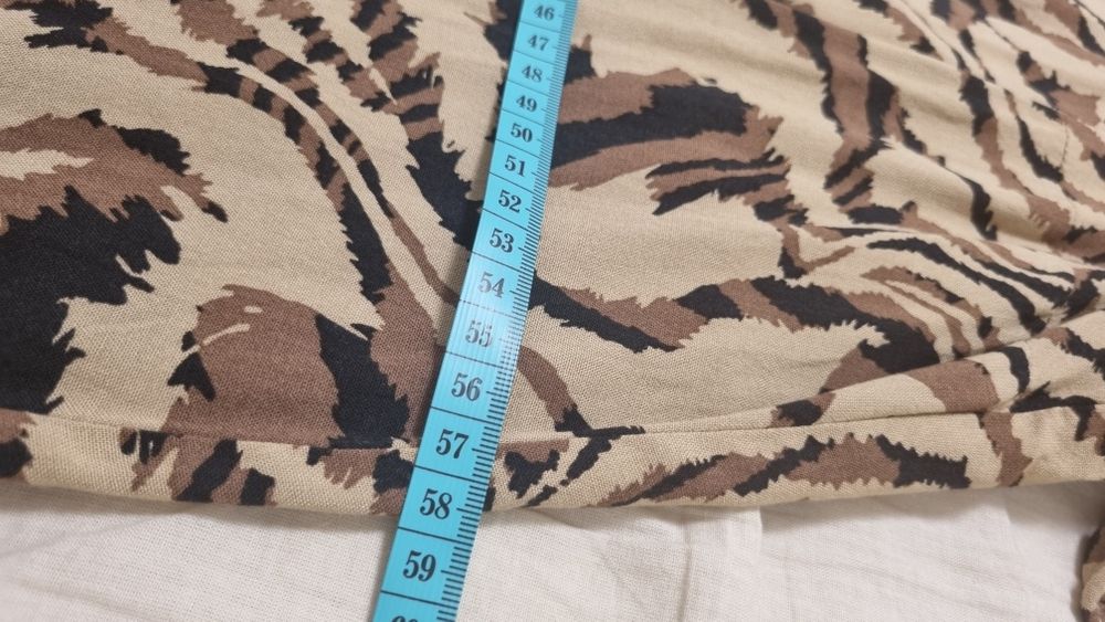 Rochie Zara viscoza xxl bej maro negru