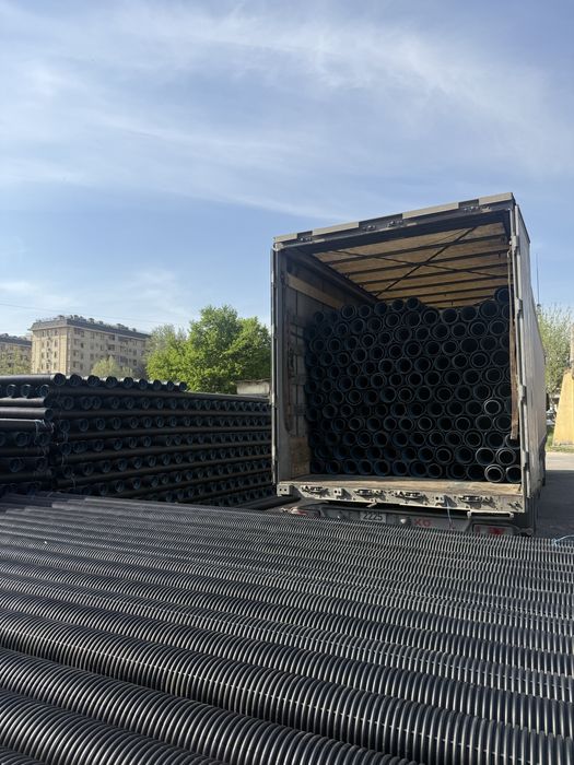 Труба Гофра полиэтиленовая канализационная пластиковый гофра завод