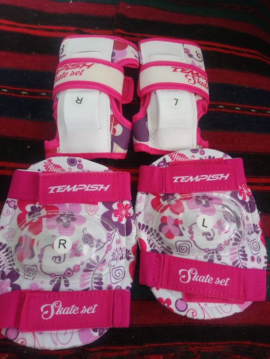 Каска за кънки и ролери. Протектори!