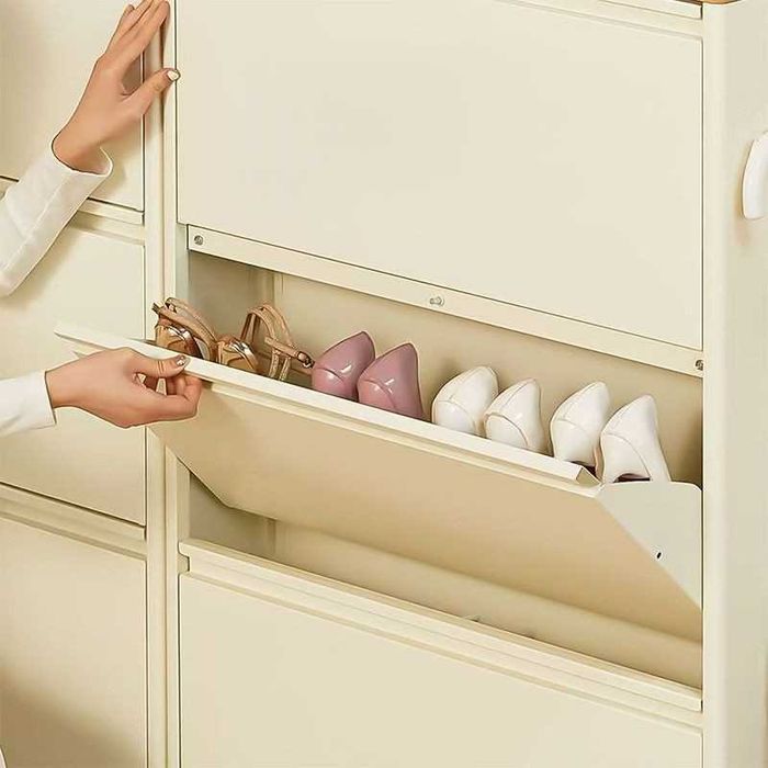 Настенная обувница/тонкий металлический дизайн/сглаженные края