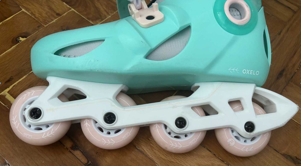Продавам детски ролери OXELO зелени 34-36 номер