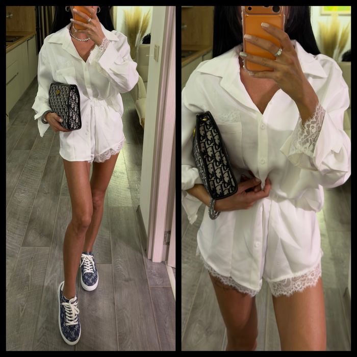 Сет потник и дълга пола/ рокля балон с къси панталонки