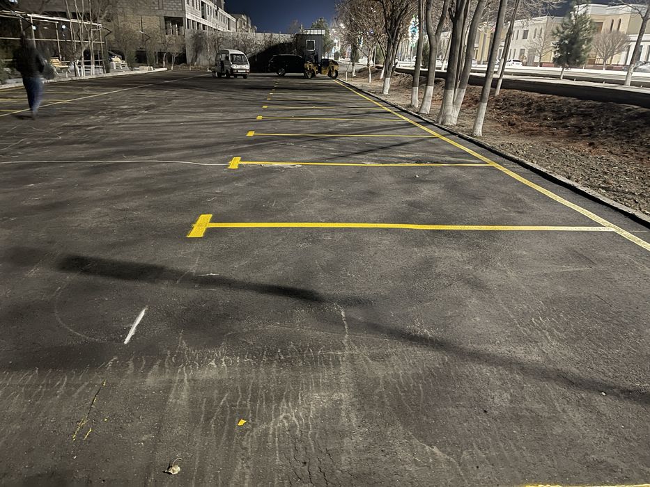 Услуги дорожные разметка, поласа, yo’l chiziqlari