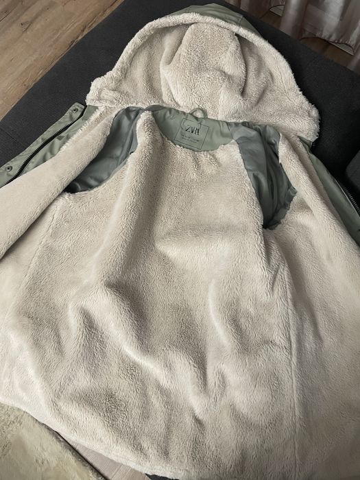 Парка зелена за момиче ZARA