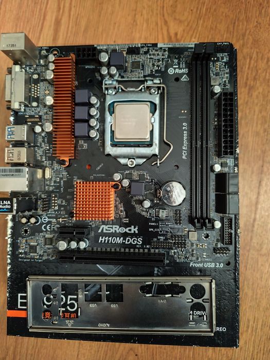 Продам комплект Asrock H110+i3 6100