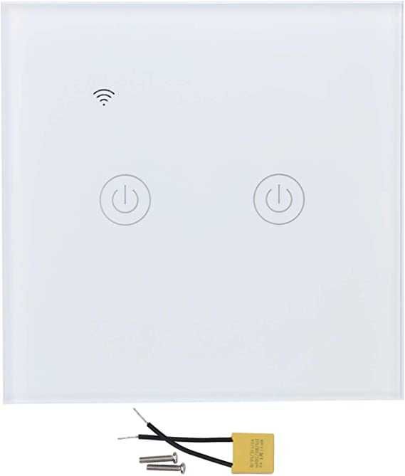 WiFi ключ за осветление единичен или двоен без нула Tuya Smartlife