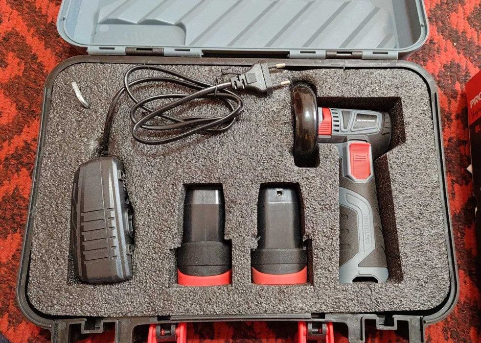 Аккумуляторная болгарка (УШМ) PROFIPOWER 16V, бесщеточная, 2.0 Ач