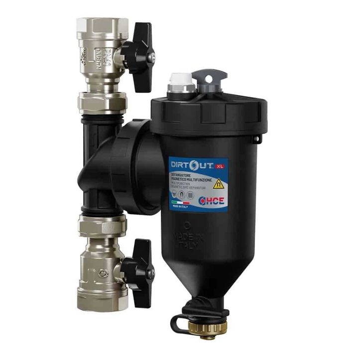 Filtru separator magnetic centrale termice și pompe de căldură 1” HCE