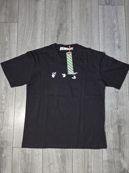 Tricou negru Off-White – imprimeu mare pe spate